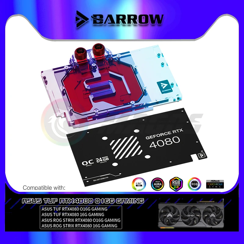 Barrow BS-AST4080-PA,4080 GPU  - огляд і ціна Rtx 4090 Water Block