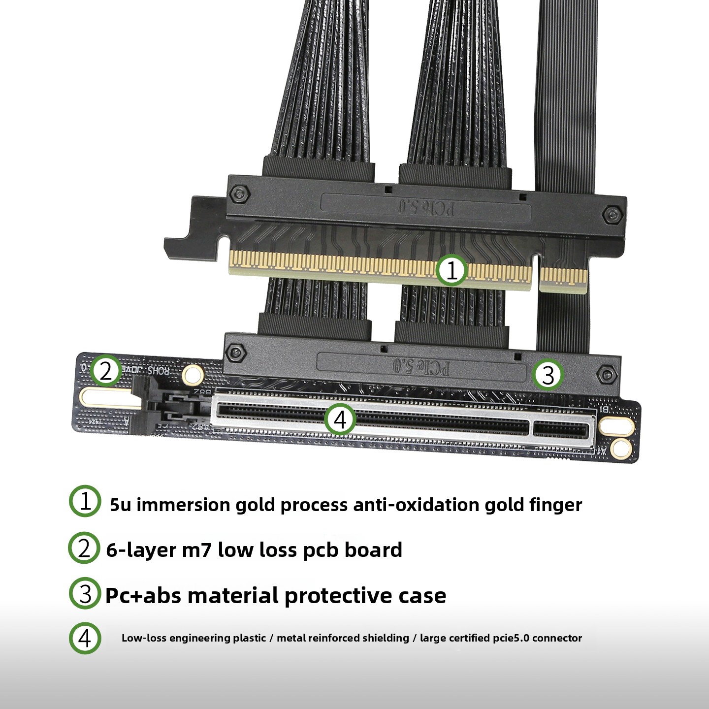 GPU Server Dedicated PCIE 5.0  - огляд і ціна Pcie 5.0 Gpu Riser Cable